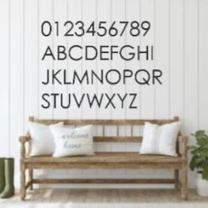 3.5" Modern Mailbox Numbers | Metal Address Numbers and Letters | Home Address Letters | Street Name Letters | Contemporary Letters