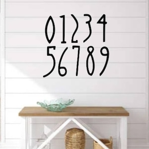 3 inch Modern Mailbox Numbers | Metal Address Numbers and Letters | Home Address Letters | Street Name Letters | Contemporary Letters