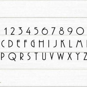 8 inch modern mailbox numbers | metal address numbers and letters | home address letters | street name letters | contemporary letters