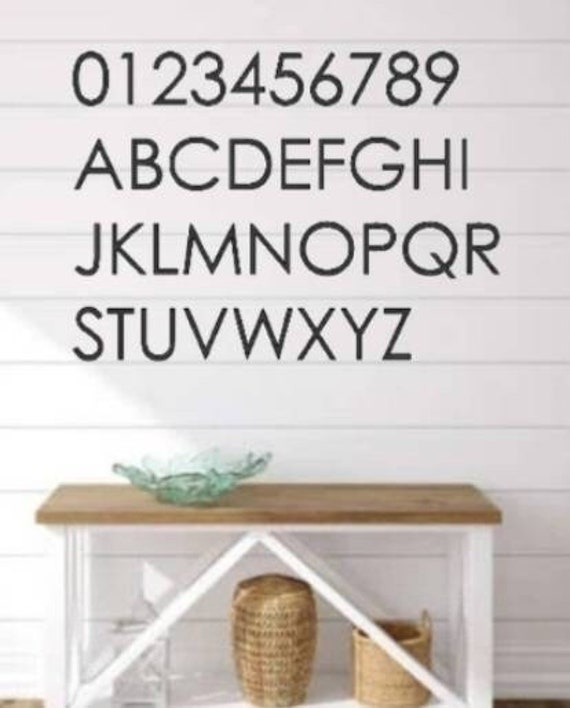 4" modern mailbox numbers | metal address numbers and letters | home address letters | street name letters | contemporary letters