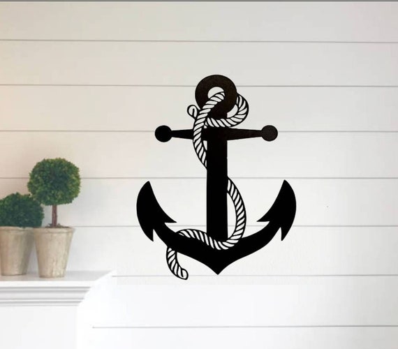 Anchor sign | nautical sign | lake house sign | ocean beach house decor | river ship boat front door decor | sailing sign