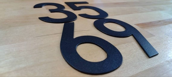 4" Modern Mailbox Numbers | Metal Address Numbers and Letters | Home Address Letters | Street Name Letters | Contemporary Letters
