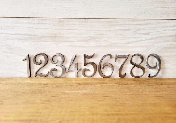 2 inch mediterranean mailbox numbers | rustic spanish revival address numbers and letters | home address letters | metal street name letter