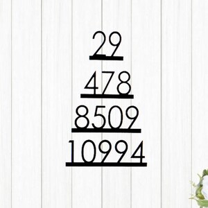 Modern Address Numbers | Modern Address Sign | Address Sign | House Numbers | Large Number Address Sign | Home Address Plaque