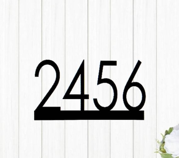 Modern House Numbers | Modern Address Sign |Industrial Address Sign | Address Plaque | Address Sign | House Numbers | Outdoor Sign