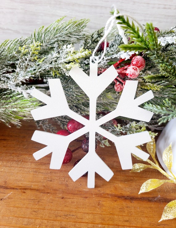 Metal snowflake ornament sets | laser cut snowflakes ornament | christmas ornaments | snowflake sign | stocking stuffer | teacher gift