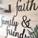 Faith Family & Friends Metal Sign Set of 4 Signs | Faith Sign | Wall ...