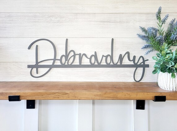 Personalized family name sign | anniversary gift | metal last name sign | family established sign | wall decor | wedding gift