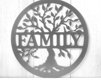 Tree Of Life Sign Family Tree Sign Metal Wall Art Family Sign Personalized Wedding Gift Anniversary Wedding Reception Bridal Table Decor