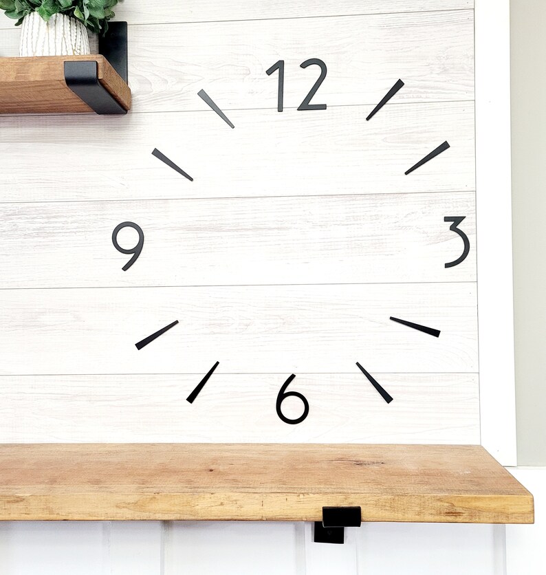3 Inch Clock Numbers | DIY Clock Number Kit | Metal Clock Number Kit ...