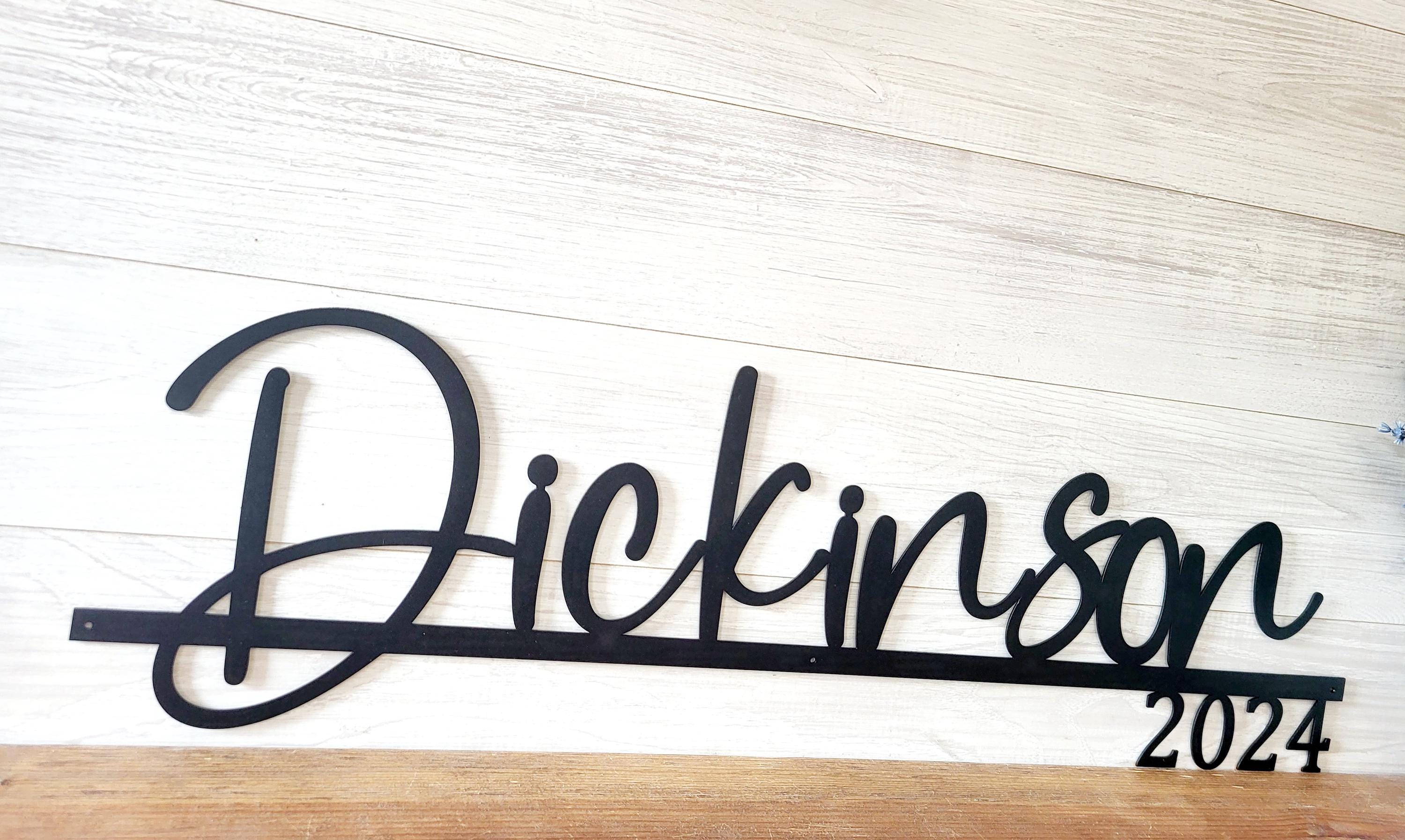 Personalized Family Name Sign | Anniversary Gift | Metal Last Name Sign ...