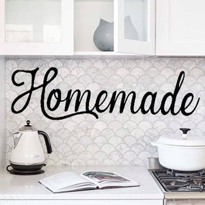 Homemade Farmhouse Kitchen Sign Home-made Metal Sign Rustic Home Decor ...