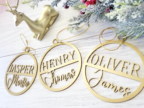Personalized name ornament | custom name ornament | personalized christmas tree ornament | kids name gift | custom christmas ornament