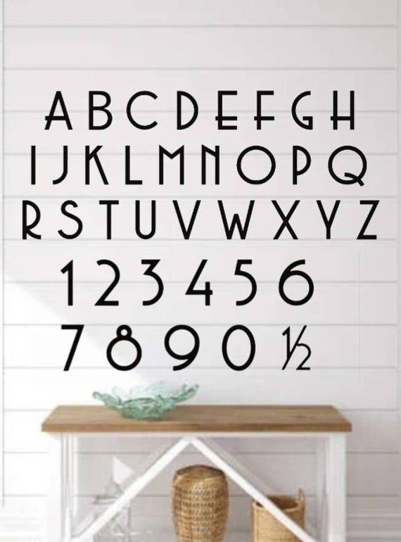 8" modern mailbox numbers | metal address numbers and letters | home address letters | street name letters | contemporary letters
