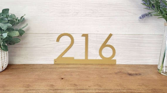 Metal house number sign | home address sign | horizontal address sign | address number sign | metal address sign | metal address numbers |