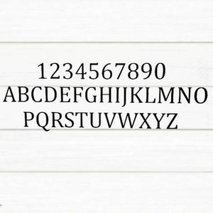 3" Modern Mailbox Numbers | Metal Address Numbers and Letters | Home Address Letters | Street Name Letters | Contemporary Letters