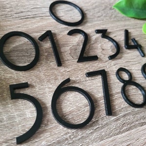 2 inch art deco house or mailbox post numbers letters 2&quot; black acrylic letters and numbers