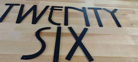 3" modern mailbox numbers | metal address numbers and letters | home address letters | street name letters | contemporary letters