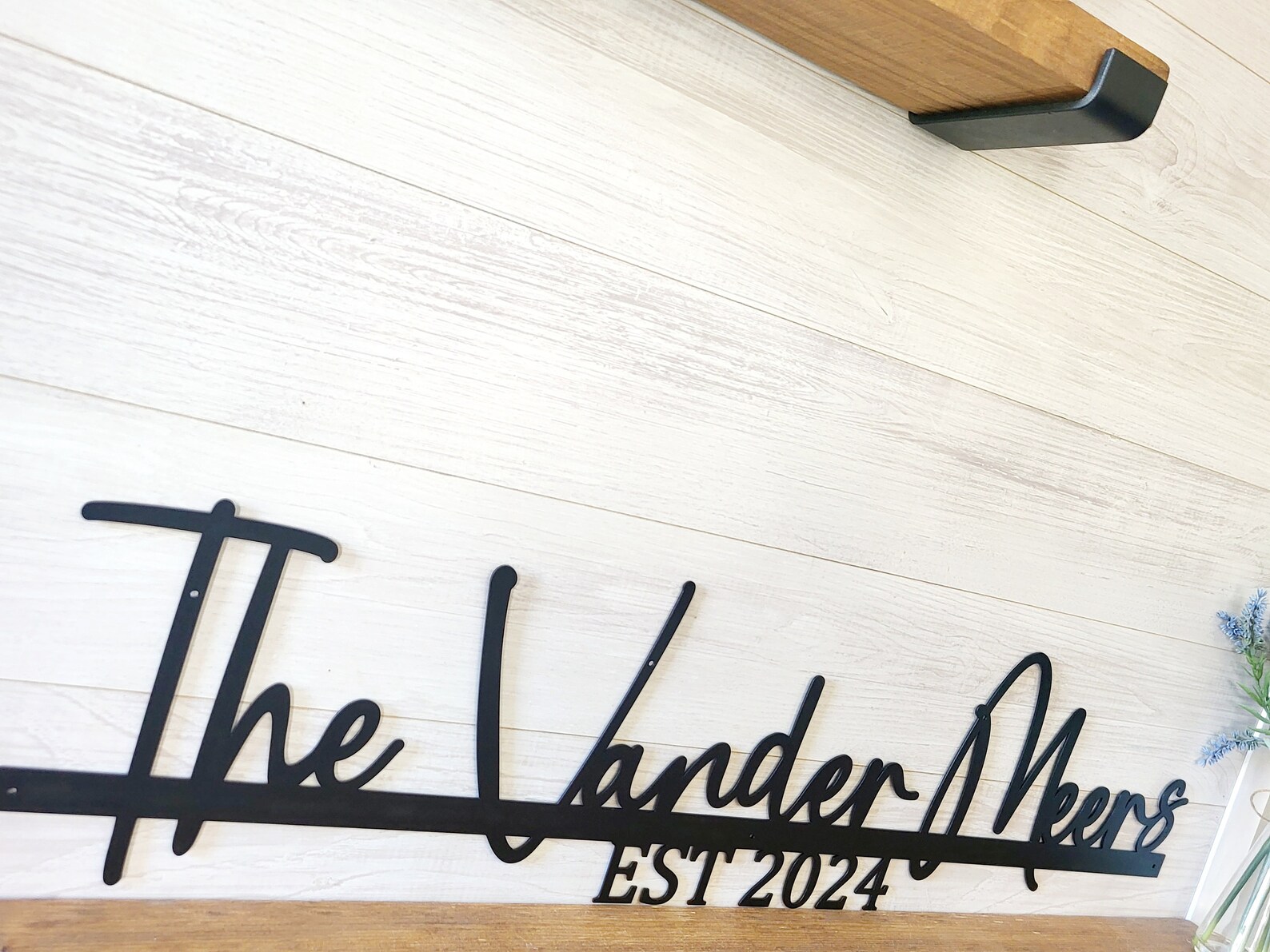 Personalized Family Name Sign | Anniversary Gift | Metal Last Name Sign ...