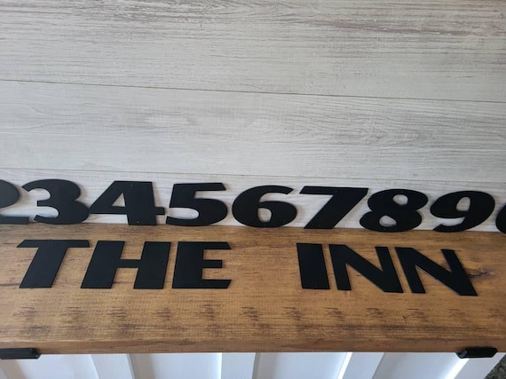 4" modern mailbox numbers | metal address numbers and letters | home address letters | street name letters | contemporary letters