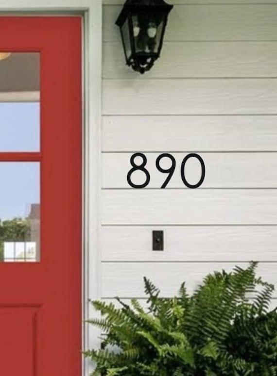 7" modern mailbox numbers | metal address numbers and letters | home address letters | street name letters | contemporary letters