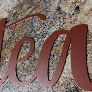 Tea Sign | Metal Tea Sign |kitchen Decor | Tea and Coffee Bar Sign ...
