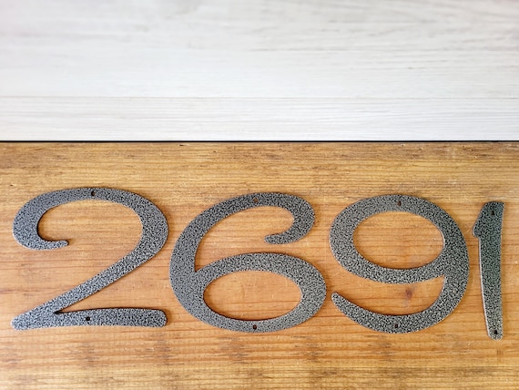 5" Modern Mailbox Numbers | Metal Address Numbers and Letters | Home Address Letters | Street Name Letters | Contemporary Letters