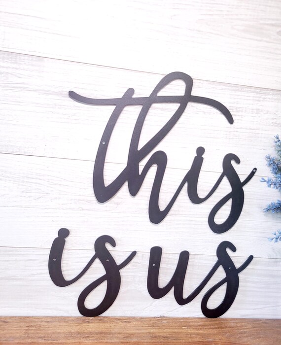 This is Us Metal Sign, Rustic Family Photo Wall Decor - Etsy