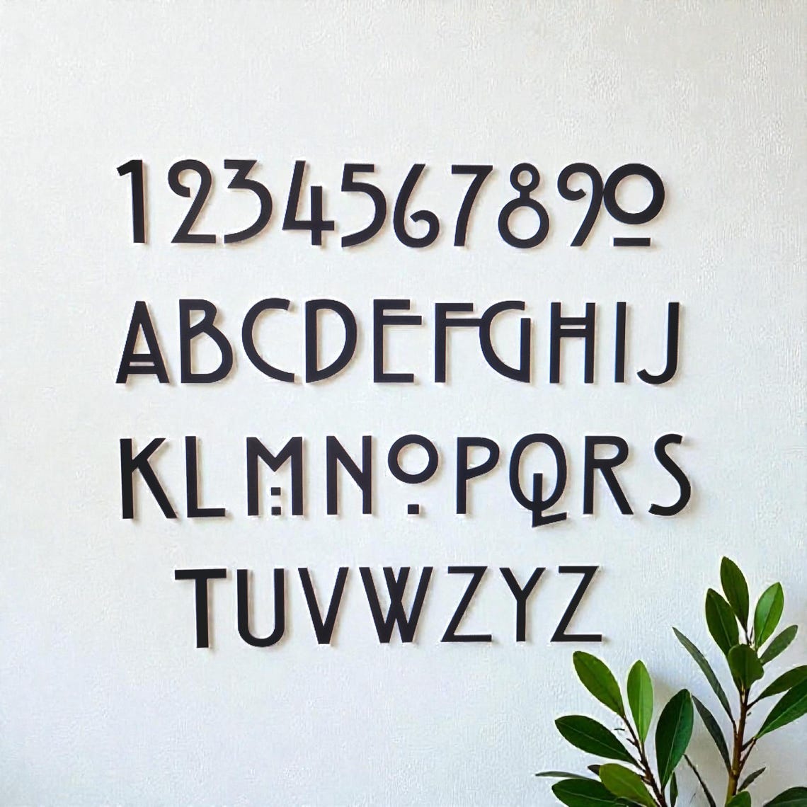 4" Craftsman Style Address Numbers and Letters | Metal Hill House ...