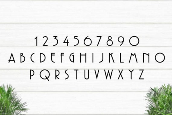 6 inch modern mailbox numbers | metal address numbers and letters | home address letters | street name letters | contemporary letters