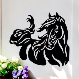 Horse Sign | Horse Barn Sign | Metal Horse Plaque | Equestrian Sign | Weatherproof Steel | Western Decor | Horse Cowboy Cowgirl