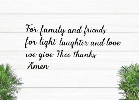 Family prayer sign | custom family prayer sign | metal prayer sign | family quote script sign | dining room sign | god is good sign