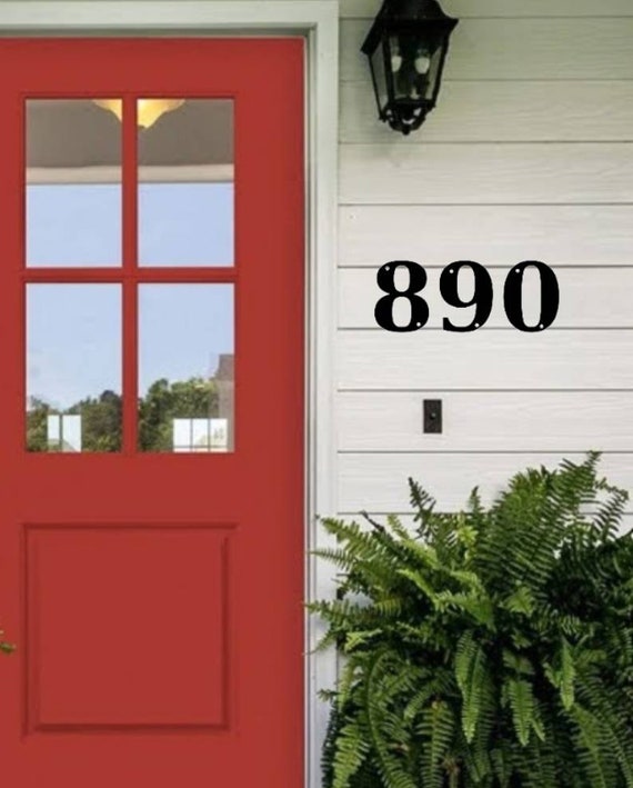 4" Modern Mailbox Numbers | Metal Address Numbers and Letters | Home Address Letters | Street Name Letters | Contemporary Letters