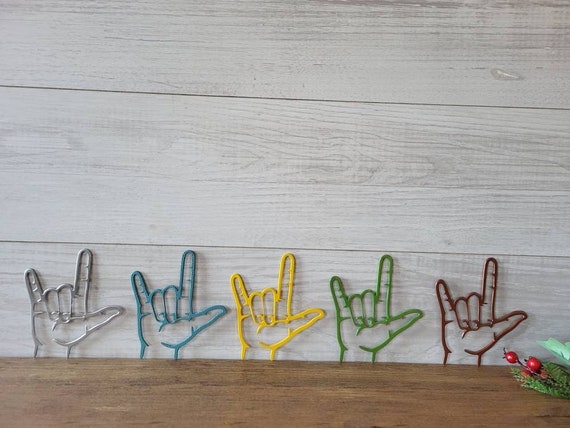 Asl i love you ornament | i love you sign | american sign language ornament | asl christmas gift | stocking stuffer