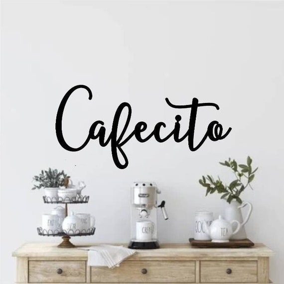 Cafécito sign | metal coffee bar sign | spanish cafecito sign | metal coffee bar sign | coffee lovers decor | | housewarming wedding gift