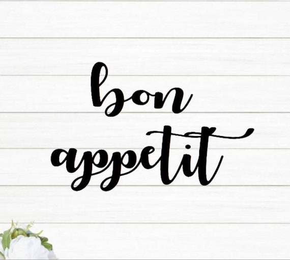 Bon appetit sign | bon appetit metal sign | enjoy your meal  | homemade sign | french kitchen decor | cursive bon appetit | mangia