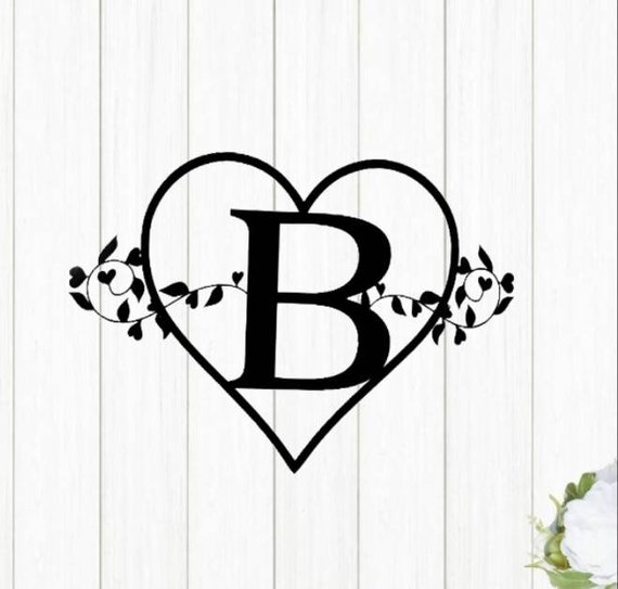 Valentines Day Monogram Door Hanger Heart Wreath Monogram Heart Door Personalized Valentine Gift Anniversary Last Name Front Door Wreath