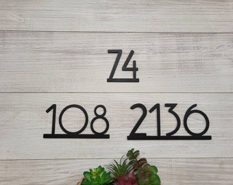 Modern House Number Sign | Home Address Sign | Horizontal Address Sign | Address Number Sign | Metal Address Sign | Metal Address Numbers |