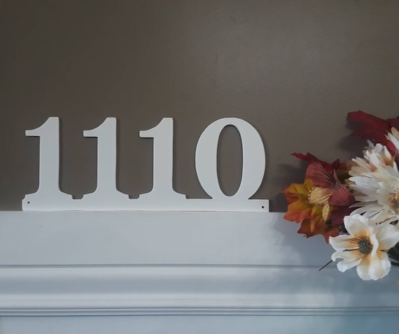 Metal house number sign home address sign horizontal address sign address number sign metal address sign metal address numbers