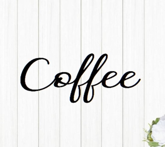 Coffee Bar Sign | Kitchen Decor | Metal Art | Metal Coffee Bar Sign | Coffee Lovers Decor | Rustic Word Art | Housewarming or Wedding Gift