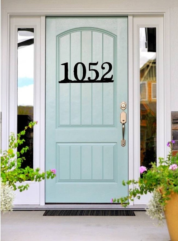 Metal House Number Sign | Home Address Sign | Horizontal Address Sign | Address Number Sign | Metal Address Sign | Metal Address Numbers |