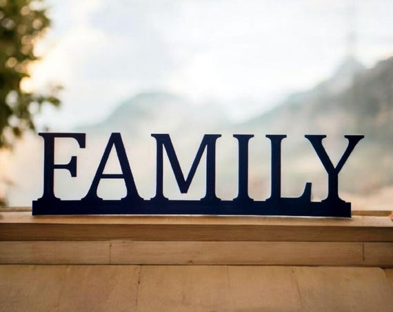 Freestanding Family Sign | Family Name Sign | 3/4 Inch Thick Family Sign | Family Photo Collage | Home Decor Accents