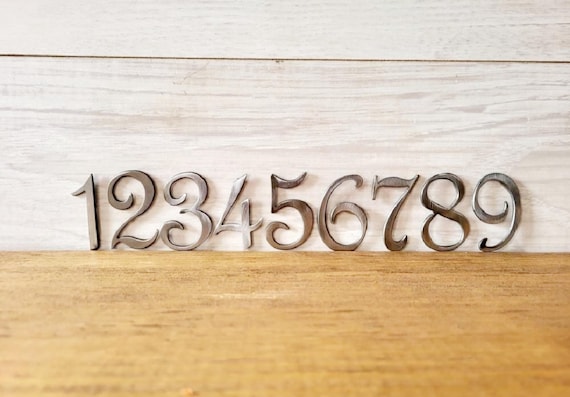 3" mediterranean mailbox numbers | rustic spanish revival address numbers and letters | metal home address letters | street name letters