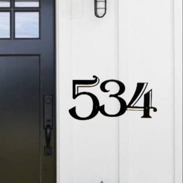 Modern House Numbers Sign | Metal House Number | Custom Metal Sign | Address Sign | Contemporary Address Plaque |  Modern Industrial Address