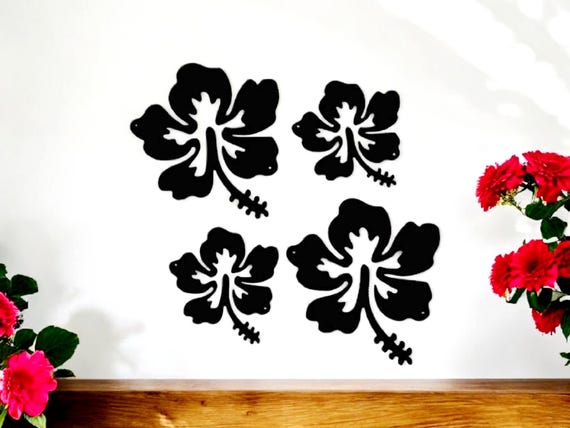Hibiscus flower signs | hawaiin flower sign | hawaiin hibiscus flower signs | hawaiin decor | floral signs