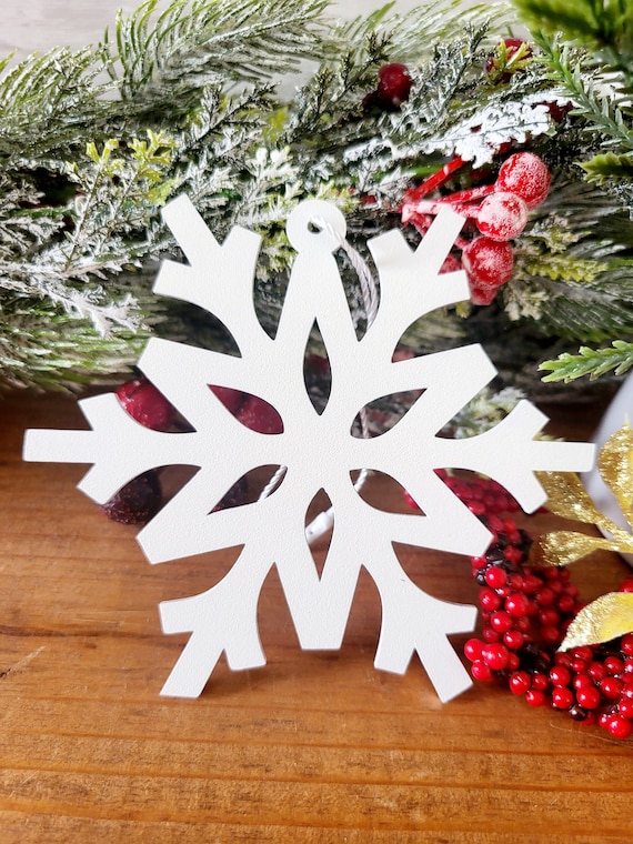Metal snowflake ornament sets | laser cut snowflakes ornament | christmas ornaments | snowflake sign | stocking stuffer | teacher gift