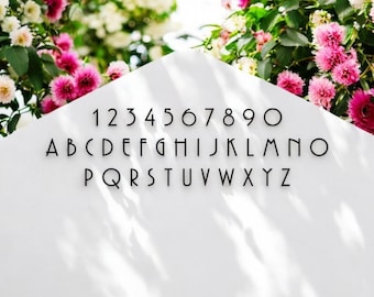5" Modern Mailbox Numbers | Metal Address Numbers and Letters | Home Address Letters | Street Name Letters | Contemporary Letters