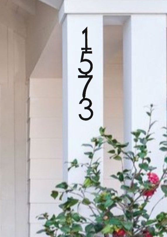 Large Vertical Address Sign | House Number Sign | Industrial Digit Sign | Home Address | Outdoor Sign | Metal Art | House Numbers |