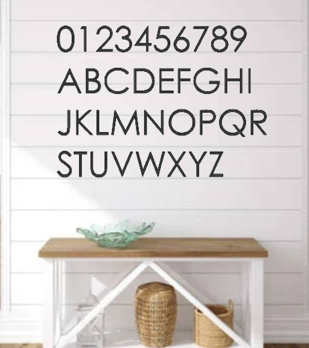 5 Modern Mailbox Numbers Metal Address Numbers and Letters Home Address Letters Street Name