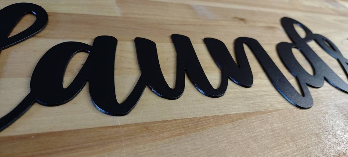 Laundry Room Sign Cursive Laundry Sign Script Laundry Sign Etsy